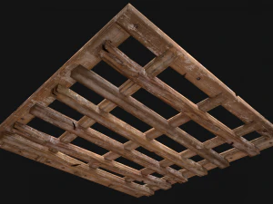Medieval Roof Wooden Lattice 3D Model