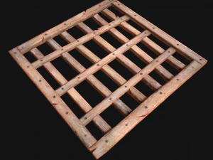 Medieval Roof Wooden Lattice 3D Model