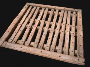 Wooden Floor or Roof Medieval 3D Model