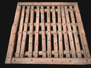 Wooden Floor or Roof Medieval 3D Model