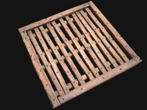 Wooden Floor or Roof Medieval 3D-Modell