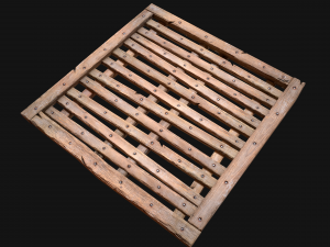 Wooden Floor or Roof Medieval 3D-Modell