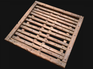Wooden Floor or Roof Medieval 3D-Modell