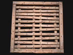Wooden Floor or Roof Medieval 3D Model