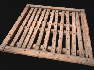 Wooden Floor or Roof Medieval 3D Model