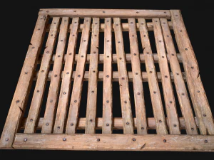 Wooden Floor or Roof Medieval 3D Model
