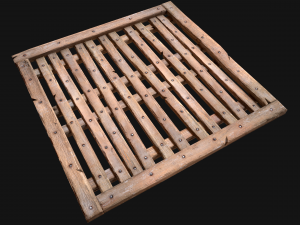 Wooden Floor or Roof Medieval 3D-Modell