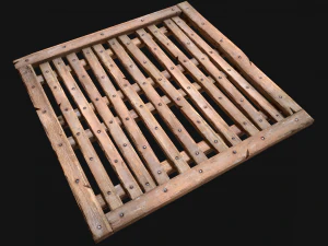 Wooden Floor or Roof Medieval 3D Model