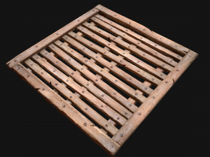 Wooden Floor or Roof Medieval 3D-Modell
