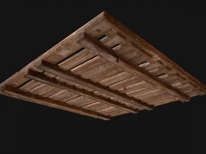 Wooden Floor or Roof Medieval 3D Model