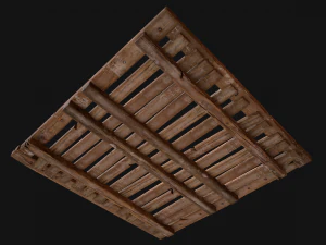 Wooden Floor or Roof Medieval 3D Model