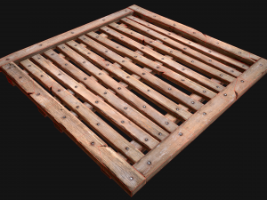 Wooden Floor or Roof Medieval 3D-Modell