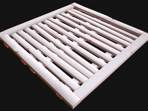 Wooden Floor or Roof Medieval 3D-Modell