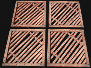 Medieval Wooden Floor Ceiling Model 3D