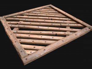 Medieval Wooden Floor Ceiling Model 3D