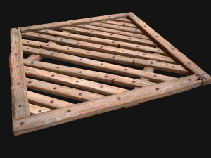 Medieval Wooden Floor Ceiling Model 3D