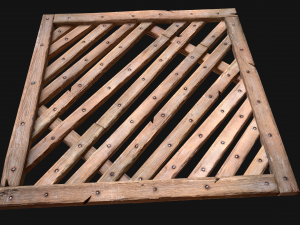 Medieval Wooden Floor Ceiling Model 3D