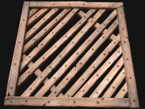 Medieval Wooden Floor Ceiling Model 3D
