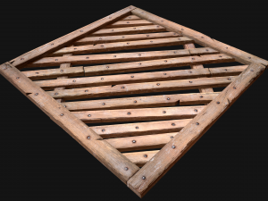 Medieval Wooden Floor Ceiling Model 3D