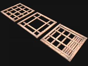 Medieval Tile Roof Modular 3D Model