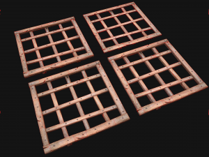 Medieval Tile Roof Modular 3D Model