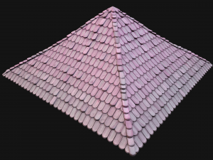 Medieval Tile Pyramid Roof 3D Model