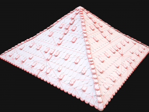 Medieval Tile Pyramid Roof 3D Model