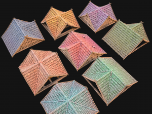 Medieval Corner Roof 3D Model
