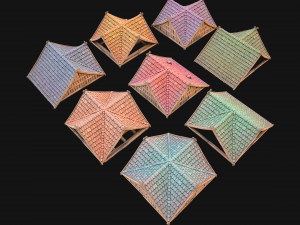 Medieval Corner Roof Modelo 3D