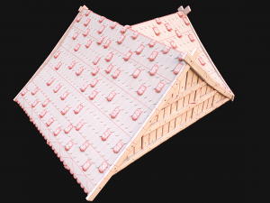 Medieval Corner Roof Modelo 3D
