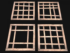 Medieval Roof Large Pyramid Model 3D
