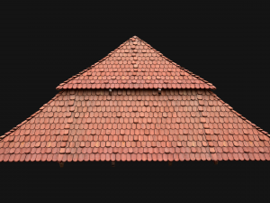 Medieval Roof Large Pyramid Model 3D