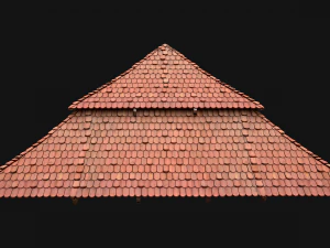 Medieval Roof Large Pyramid 3D Model