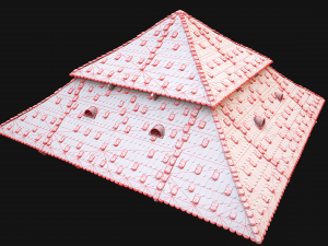 Medieval Roof Large Pyramid Model 3D
