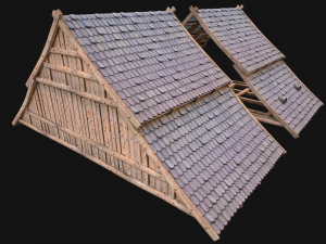 Medieval Tile Roof Constructor 3D Model