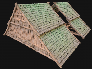 Medieval Tile Roof Constructor 3D Model