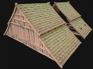 Medieval Tile Roof Constructor 3D Model