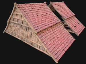 Medieval Tile Roof Constructor 3D Model