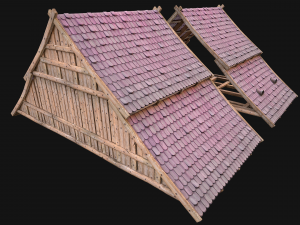 Medieval Tile Roof Constructor 3D Model