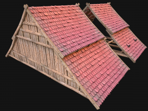 Medieval Tile Roof Constructor 3D Model