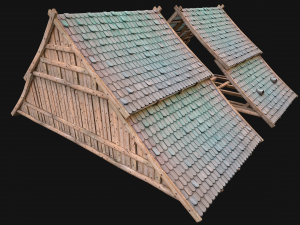 Medieval Tile Roof Constructor 3D Model