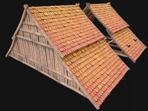 Medieval Tile Roof Constructor 3D Model