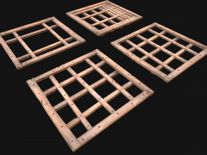 Medieval Roof Tile Modular 3D 모델