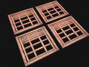 Medieval Roof Tile Modular 3D Model