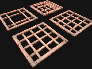 Medieval Roof Tile Modular 3D 모델