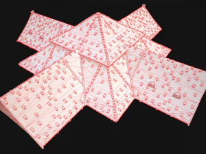 Medieval Roof Tile Modular 3D Model