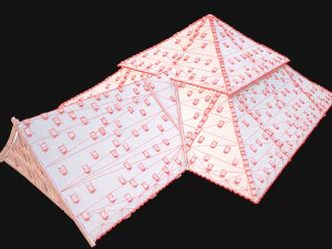 Medieval Roof Tile Modular 3D Model