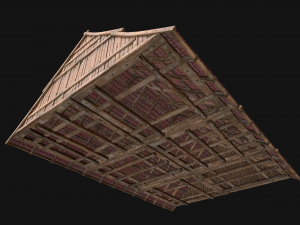 Medieval Tiled Roof for House 3Dモデル