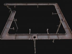 Gutter System Medieval Roof 3D 模型