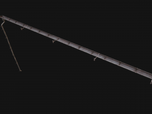 Gutter System Medieval Roof 3D 模型